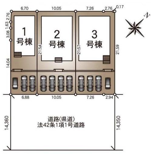 　全体区画図　全体区画図がしっかり掲載されています