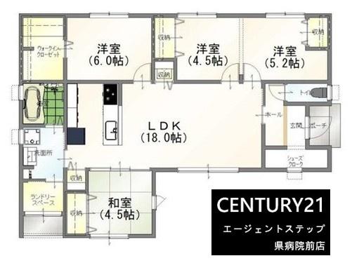 　間取り　多彩な用途に対応する間取りです