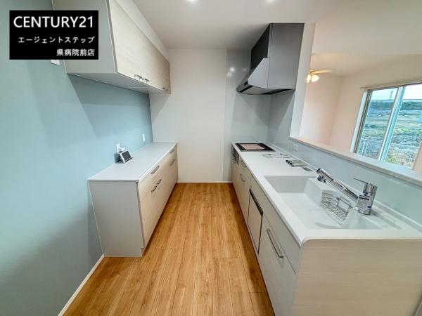 　キッチン　収納が豊富なキッチンです