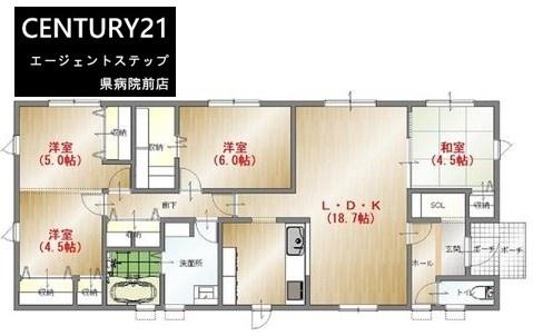 　間取り　間取りが快適な設計です