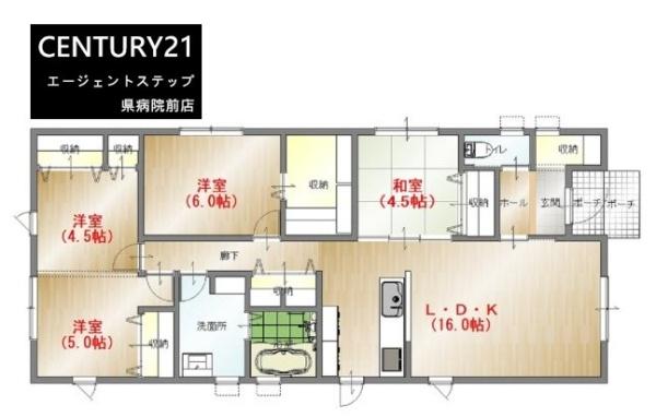 　間取り　機能的な間取りが魅力です