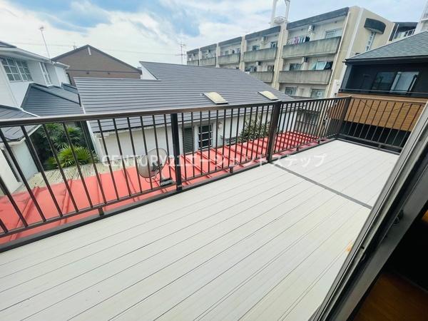 　バルコニー　開放感あるバルコニーです