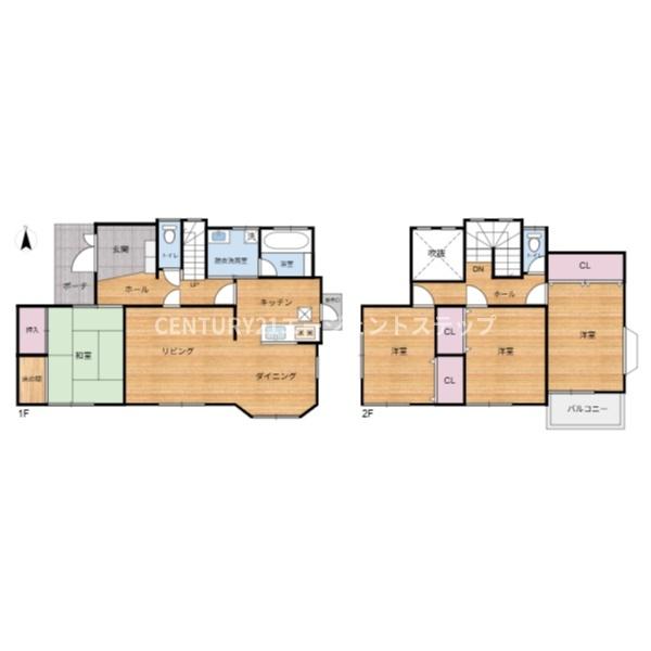 　間取り　間取りが機能的です