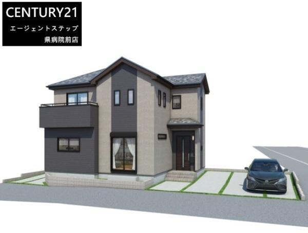 　完成予想図　完成予想図のデザインが印象的です