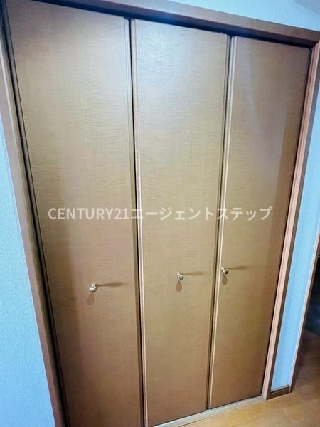 　収納　収納扉がすっきりとしています