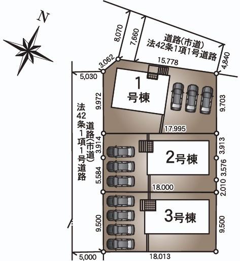 　全体区画図　全体区画図が見やすい図面です