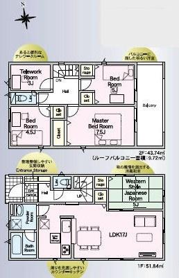 　間取り　間取りが機能的です