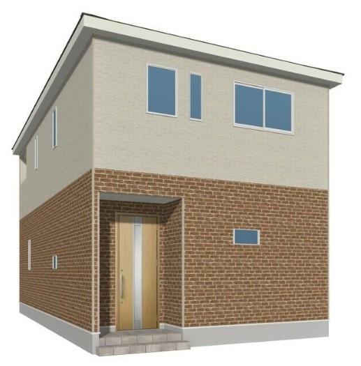 　完成予想図　完成予想図の落ち着いた外観